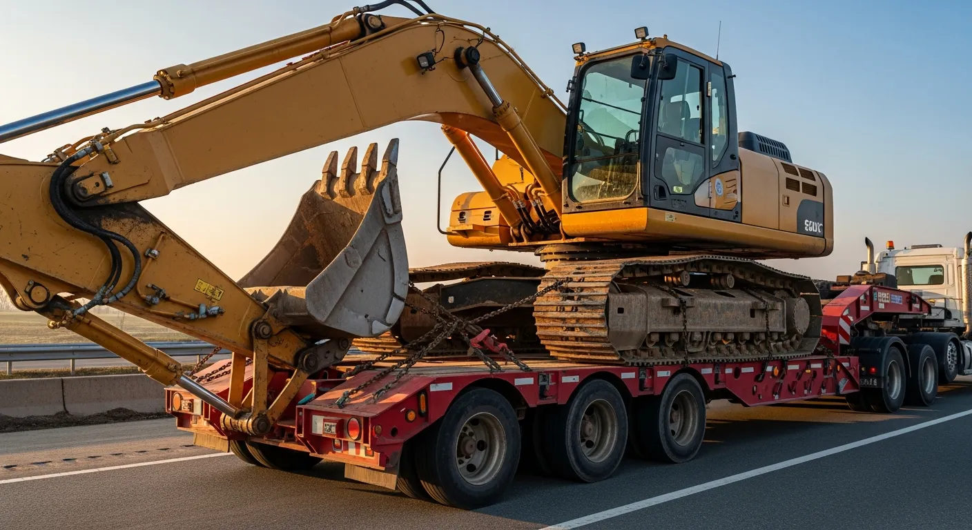 Heavy haul transport background